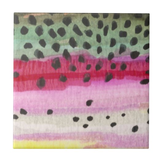 Rainbow Trout Vist Tegeltje (Voorkant)