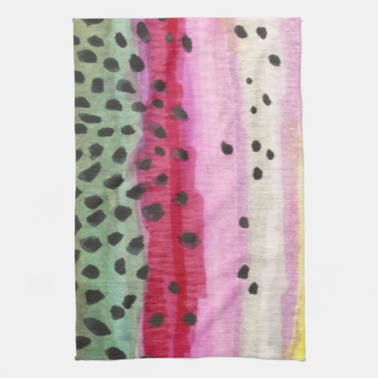 Rainbow Trout Vist Theedoek (Verticaal)