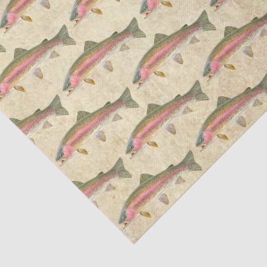 Rainbow Trout Vist Tissuepapier (Detail)