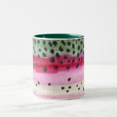 Rainbow Trout Vist Tweekleurige Koffiemok (Center)