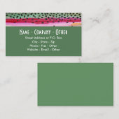 Rainbow Trout Vist Visitekaartje (Voorkant / Achterkant)