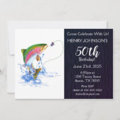 Rainbow Trout Viste de 50e verjaardag Kaart (Voorkant)