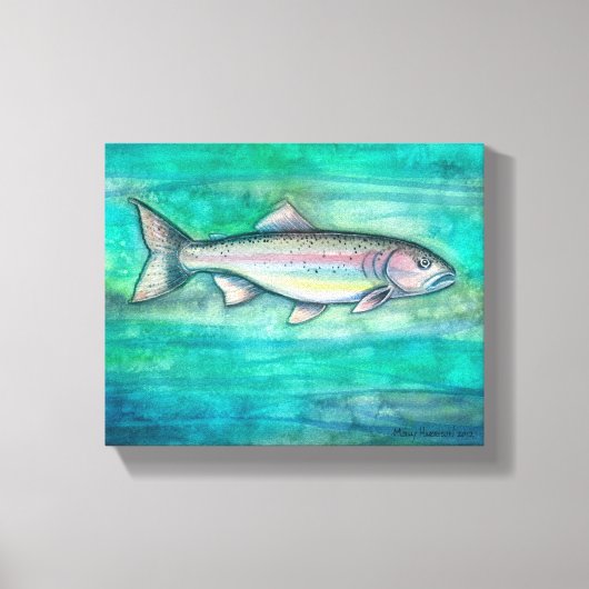 Rainbow Trout Wall Art Canvas (Voorkant)
