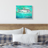 Rainbow Trout Wall Art Canvas (Insitu (Slaapkamer))