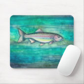 Rainbow Trout Wildlife Art Mousepad Muismat (Met muis)
