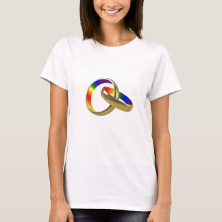 Rainbow trouwringen vrouwen T-shirt