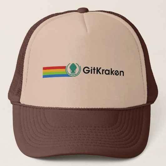 Rainbow Trucker Hat Trucker Pet (Voorkant)