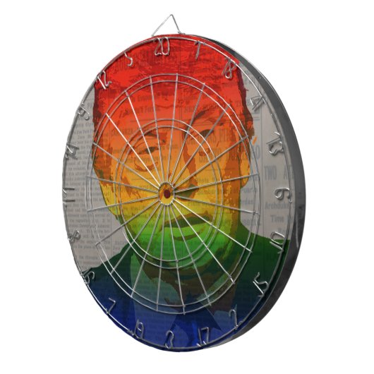 Rainbow Trump Dartbord (Voorkant Rechts)