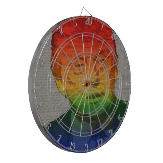 Rainbow Trump Dartbord (Voorkant Links)