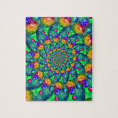 Rainbow Turquoise Bokeh Fractal Legpuzzel (Verticaal)