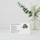 Rainbow Turtle visitekaartje (Staand voorkant)