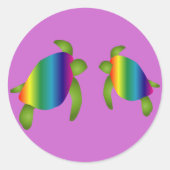 Rainbow Turtles Sticker (Voorkant)