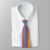Rainbow Tutti Fruiti Striped Necktie Stropdas (Gebonden)