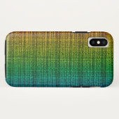 Rainbow Tweed Fabric Kijk gepatenteerd Case-Mate iPhone Case (Achterkant (horizontaal))