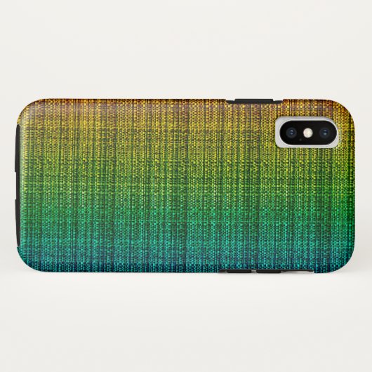 Rainbow Tweed Fabric Kijk gepatenteerd Case-Mate iPhone Case (Achterkant (horizontaal))