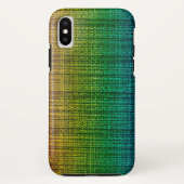 Rainbow Tweed Fabric Kijk gepatenteerd Case-Mate iPhone Case (Achterkant)