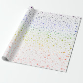 🌈✨ Rainbow Twinkling Stars Galaxy Cadeaupapier (Uitgerold)