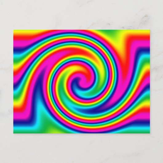 Rainbow Twirl Briefkaart (Voorkant)