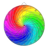 Rainbow Twirl Dartbord (Voorkant)