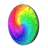 Rainbow Twirl Dartbord (Voorkant Rechts)