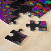 Rainbow Twirl Fractal Art Legpuzzel (Zijkant)