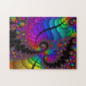 Rainbow Twirl Fractal Art Legpuzzel (Horizontaal)