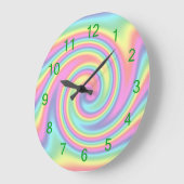 Rainbow Twirl Grote Klok (Hoek)