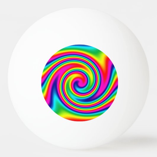 Rainbow Twirl Pingpongbal (Voorkant)