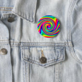 Rainbow Twirl Ronde Button 5,7 Cm (In situ)