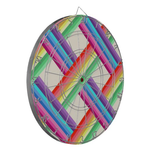 Rainbow Twist Dartbord (Voorkant Links)