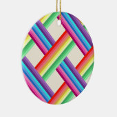 Rainbow Twist Keramisch Ornament (Rechts)