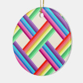 Rainbow Twist Keramisch Ornament (Links)