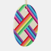 Rainbow Twist Keramisch Ornament (Rechts)