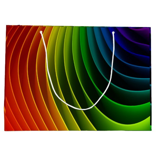 Rainbow Twist Largre Gift Bag Groot Cadeauzakje (Achterkant)