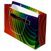 Rainbow Twist Largre Gift Bag Groot Cadeauzakje (Voorkant Gekanteld)