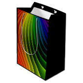 Rainbow Twist Medium Gift Bag Cadeauzakje (Achterkant Gekanteld)
