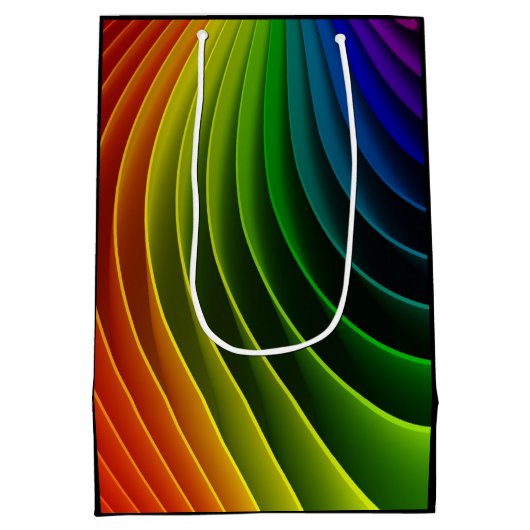 Rainbow Twist Medium Gift Bag Medium Cadeauzakje (Achterkant)