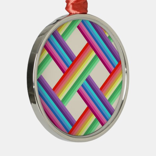 Rainbow Twist Metalen Ornament (Rechts)