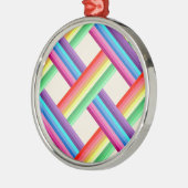 Rainbow Twist Metalen Ornament (Links)