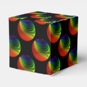 Rainbow Twist Orbs Cube Favor Box Bedankdoosjes (Achterkant)