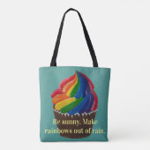 Rainbow Twist Sunny Tote Bag (Achterkant)