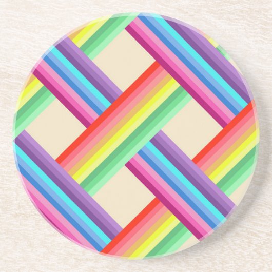Rainbow Twist Zandsteen Onderzetter (Voorkant)