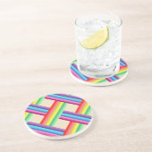 Rainbow Twist Zandsteen Onderzetter (Zijkant)