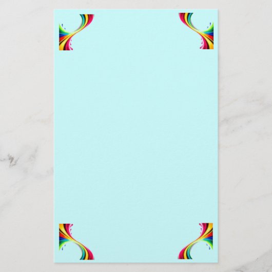 Rainbow Twists Briefpapier (Voorkant)
