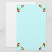Rainbow Twists Briefpapier (Voorkant / Achterkant)
