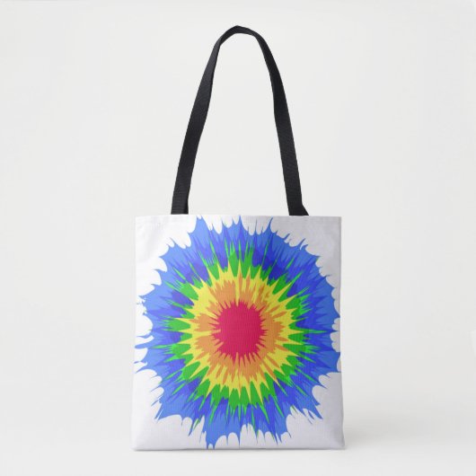 Rainbow Tye Die Colorful Challening Tote Bag (Voorkant)