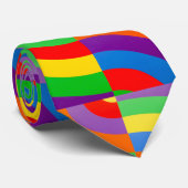 RAINBOW TYPE MODERN STYLE OPPOSITES PATTERNEN STROPDAS (Opgerold)