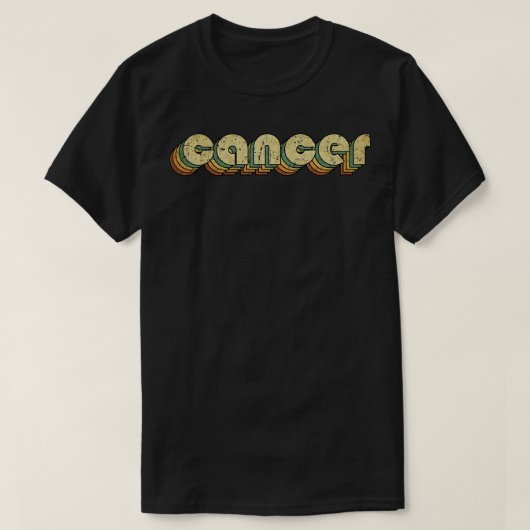 Rainbow Typography Style 70s T-shirt (Design voorkant)