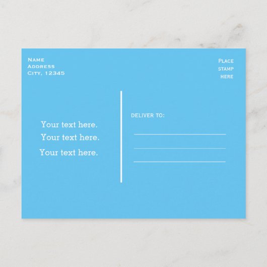 Rainbow Typography Summer Bash Party Sale Briefkaa Uitnodiging Briefkaart (Achterkant)