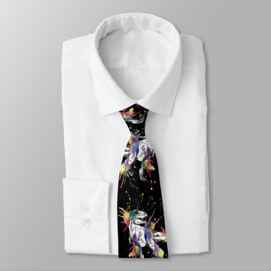 Rainbow Tyrannosaurus Rex Stropdas (Gebonden)